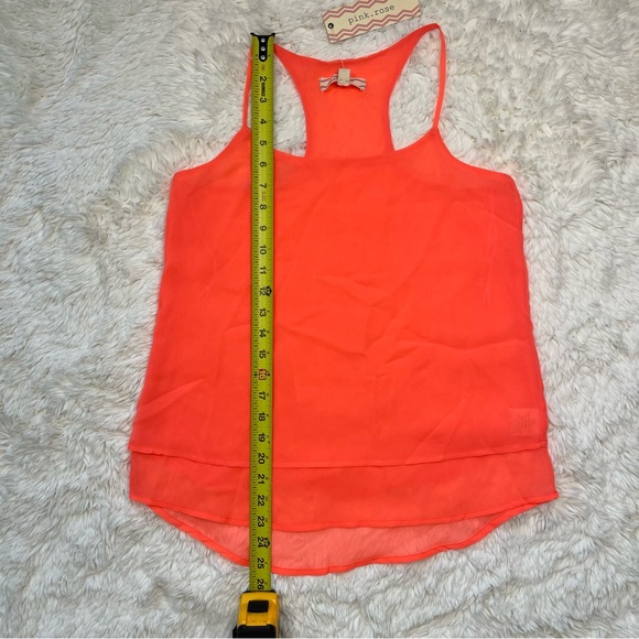 Pink Rose Neon Pink Flowy Layered Tank Top - Picture 10 of 10